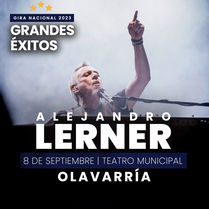 Alejandro Lerner se presenta en el Teatro Municipal